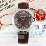 Replica AFF Cartier Ballon Bleu Swiss Caliber 2824 Movement Brown Dial 